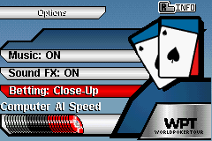World Poker Tour screenshot 5 for GameBoy Advance